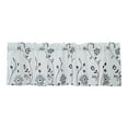 thumbnail image 1 of (Clearance) pdqouc Curtain Valance, Wildflowers Spring Watercolor Flower Floral Print Plants Short Rod Pocket Window Treatment for Living Room, Bedroom, Kitchen, Bathroom, 1 Panel,51 X 16 Inch, 1 of 9