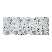(Clearance) pdqouc Curtain Valance, Wildflowers Spring Watercolor Flower Floral Print Plants Short Rod Pocket Window Treatment for Living Room, Bedroom, Kitchen, Bathroom, 1 Panel,51 X 16 Inch