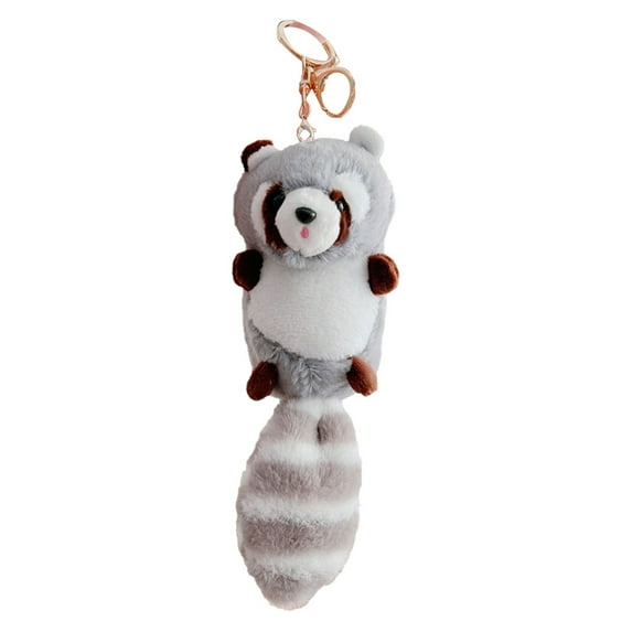 (Clearance) pdqouc Cute Furry Animal Keychains Plush Stuffed Keychain Cute Soft Plush Panda Keychain Animal Pendant Toy Jewelry for Bag Purse