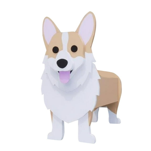 (Clearance) pdqouc Dog Planter Plant Pot, Storage Containers Dog Planters, Cute Dog Flower Pot for Garden Decoration, Animal Shaped Plant Container Holder for Home, Outdoor Plants Handmade Pots