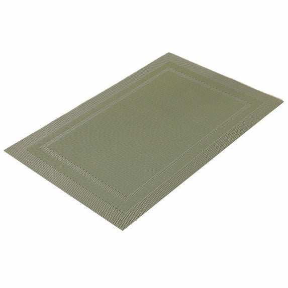 (Clearance) pdqouc Elegant Placemats, Heat Resistant Place Mats, Washable PVC Table Mats, Woven Vinyl Plastic Placemats for Dining Table,Non-Slip Stain Resistant Kitchen Placemats Easy to Clean