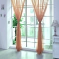 thumbnail image 1 of (Clearance) pdqouc Extra Wide Pure Color Sheer Curtains for Living Room, Patio Door Curtain for Sliding Door, Sheer Voile Rod Pocket Room Divider Curtains,Tulle Backdrop Curtain Drapes 1 Panel, 1 of 3