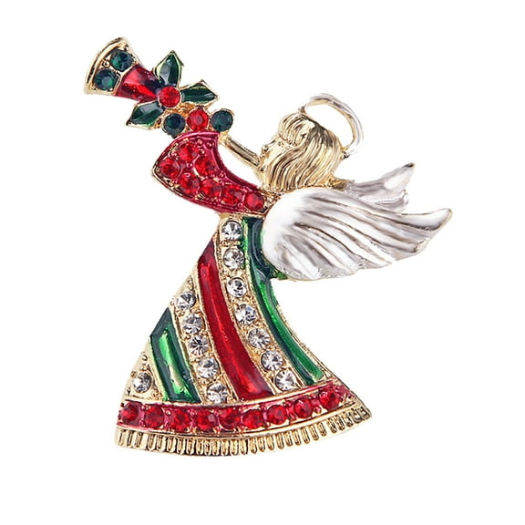 (Clearance) pdqouc Fashion Christmas Brooch Christmas Tree Shoes Elder EACH Garland Snowflake Bell Pin Christmas Party New Year Holiday Birthday Gifts for Women Lady Girls