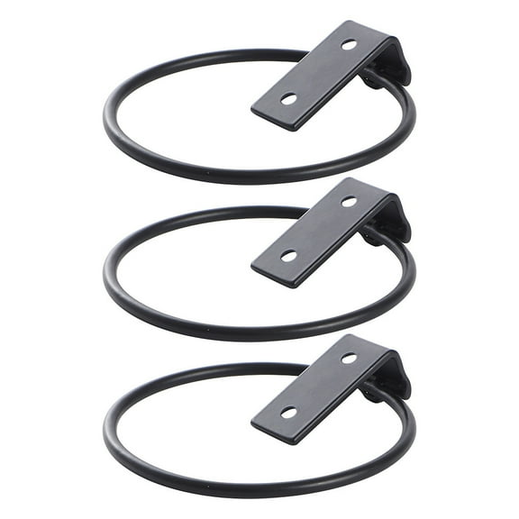 (Clearance) pdqouc Flower Pot Holder Ring for Wall Mount 6 Inch Foldable – Heavy Duty Round Metal Planter Hooks Hangers - Fence Pot Plant Holders Hanging Bracket for Outdoor Indoor