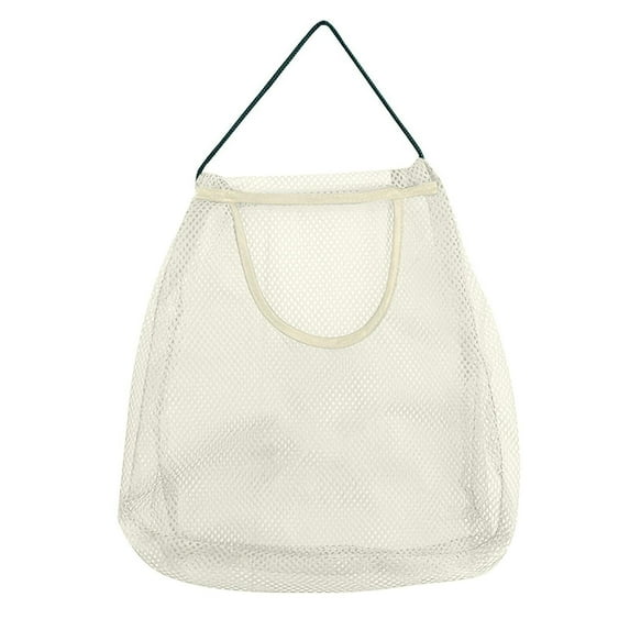 (Clearance) pdqouc Hanging Mesh Bag, Hanging Fruit Bags for Kitchen, Boho Wall Hanging Basket, Hanging Wall Polyester Breathable Storage Holder for Fruits Vegetable Potato Onion Storage