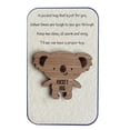 thumbnail image 1 of (Clearance) pdqouc A Little Pocket Hug | Wooden Heart Little HugToken Keepsake | a Hug Gift | I Love You Gifts | Cute Little Missing You Gifts from him or her Collectible Figurines Home Décor, 1 of 5
