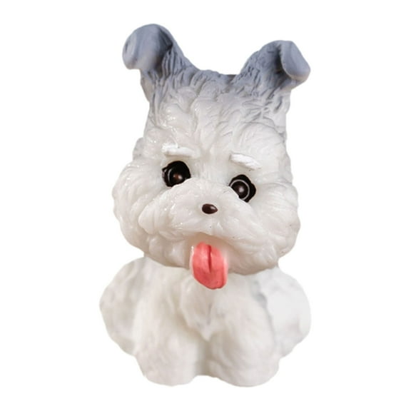(Clearance) pdqouc Mini Dog Figurines Playset Dog Figure Toy Miniature Figurine Dog Cake Topper Decoration for Kids Toddler Christmas Birthday Gift Fairy Garden Ornament Home Office