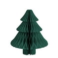 thumbnail image 1 of (Clearance) pdqouc Paper Christmas Tree 3D Honeycomb Centerpiece Xmas Paper Tree Decoration Green Red Neutral Color Honeycomb Tree Table Decor for Table Mantel Fireplace Party Holiday Decor, 1 of 4