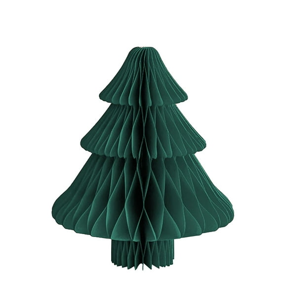 (Clearance) pdqouc Paper Christmas Tree 3D Honeycomb Centerpiece Xmas Paper Tree Decoration Green Red Neutral Color Honeycomb Tree Table Decor for Table Mantel Fireplace Party Holiday Decor