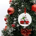 thumbnail image 1 of (Clearance) pdqouc Personalized Christmas Accessories Holiday Pendant Santa Doll Xmas Tree Decor Plastic Round 2020 Memorial Year Xmas Tree Decor Pendant Christmas Hanging Ornament (Family of 6), 1 of 9