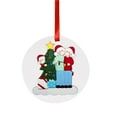 thumbnail image 1 of (Clearance) pdqouc Personalized Christmas Accessories Holiday Pendant Santa Doll Xmas Tree Decor Plastic Round 2020 Memorial Year Xmas Tree Decor Pendant Christmas Hanging Ornament (Family of 3), 1 of 9