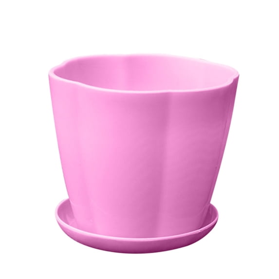 (Clearance) pdqouc Plastic Plant Pots,Plastic Nursery Planters with Trays and Drainage Holes,Indoor Plants Container for Small Plants,Herbs,Seeds 3.54 / 7.87 Inch