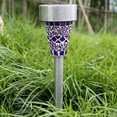 thumbnail image 1 of (Clearance) pdqouc Solar Outdoor Lights, Waterproof Stainless Steel Solar Stake Lights for Pathway Garden Yard Path Walkway Driveway Lawn Decor - Cool White, 1 of 2
