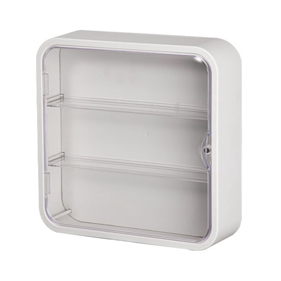 (Clearance)pdqouc Storage for Closet Display Cabinet for Mini Figures Clear Stackable with Adjustable Shelves Wall Mounted Or Desktop Acrylic Case for Home Clinic Pantry Living Room Storage Cabinets
