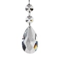thumbnail image 1 of (Clearance) pdqouc Transparent Teardrop Chandelier Crystals, Clear Replacement Parts Hanging Pendants Connected Glass Octagon Beads for Chandelier Decoration with Colorful Light, 1 of 9