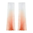 thumbnail image 1 of (Clearance) pdqouc Window Gradient Color Sheer Curtains 78.7 Inches Length 39in Width 1 Panel Sheer Curtain Panel Basic Rod Pocket for Bedroom Living Room Children Room Kitchen Yard, 1 of 3