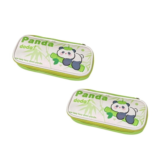Clearance pencil case under $5,Cute Panda Pencil Case Large Capacity Pencil Bag Cute Zipper Pencil Bag (Available In Four Patterns) 2PC