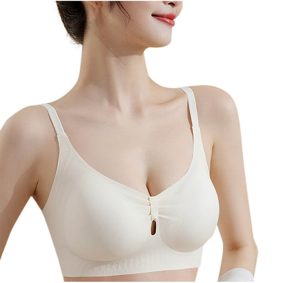 purcolt Womens Seamless Wireless Supportive Everyday Bra Comfort Soft No Underwire Bralettes Lightly Lined Padded Push Up Bra Full Coverage T-Shirt Bra