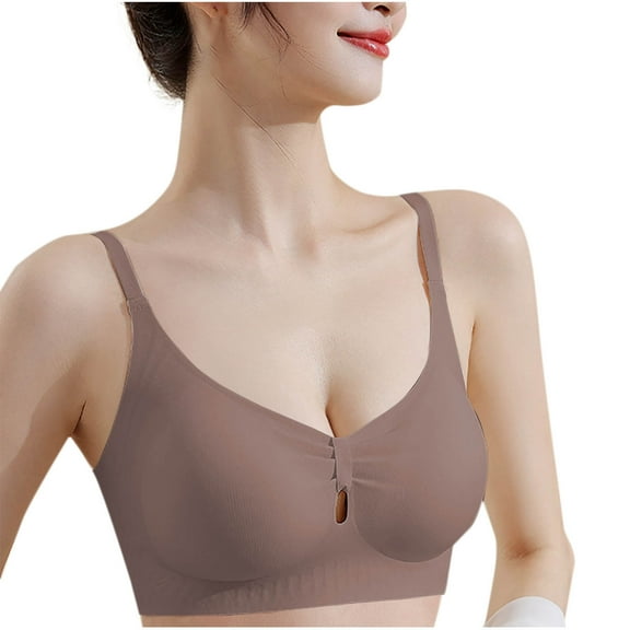 purcolt Womens Seamless Wireless Supportive Everyday Bra Comfort Soft No Underwire Bralettes Lightly Lined Padded Push Up Bra Full Coverage T-Shirt Bra