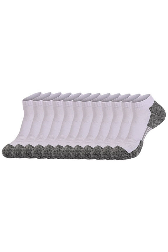 6 Pack No Show Socks Mens Womens Athletic Gym Cushion Ankle Footies Low Cut Socks Non Slip Cotton Low-Cut Sock for Unisex