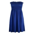 thumbnail image 1 of Beshee Spring Summer Dresses for Women 2025 Women's Cover Up Beach Strapless Dress Beach Skirt Summer Sundresses for Women, Womens Dresses Blue2 S, 1 of 4
