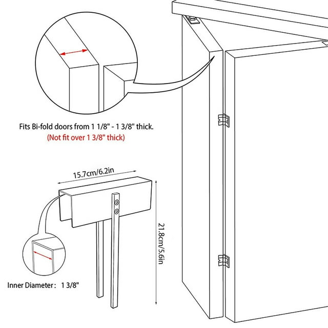 Clearance sale! Bi Fold Door Lock Metal Double Door Child Locks Closet