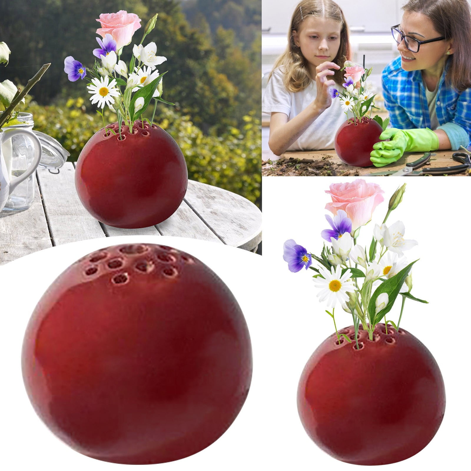 Clearance sale Flower Container Handmade Vase Flower Stone Table