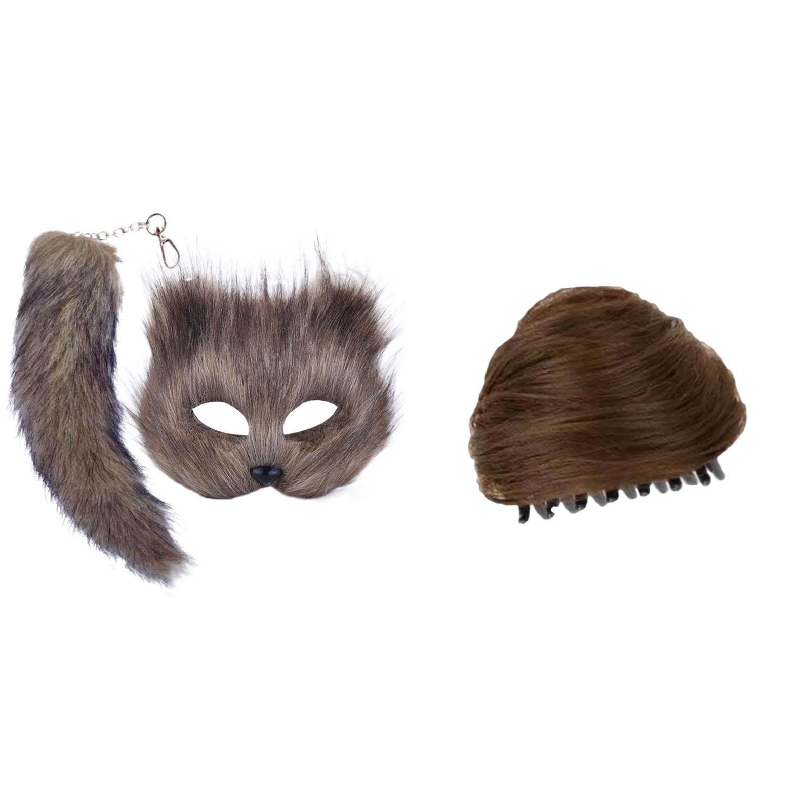 Clearance sale!Hadred wig Cat Ears Hair Donut Chignon Clip In Messy