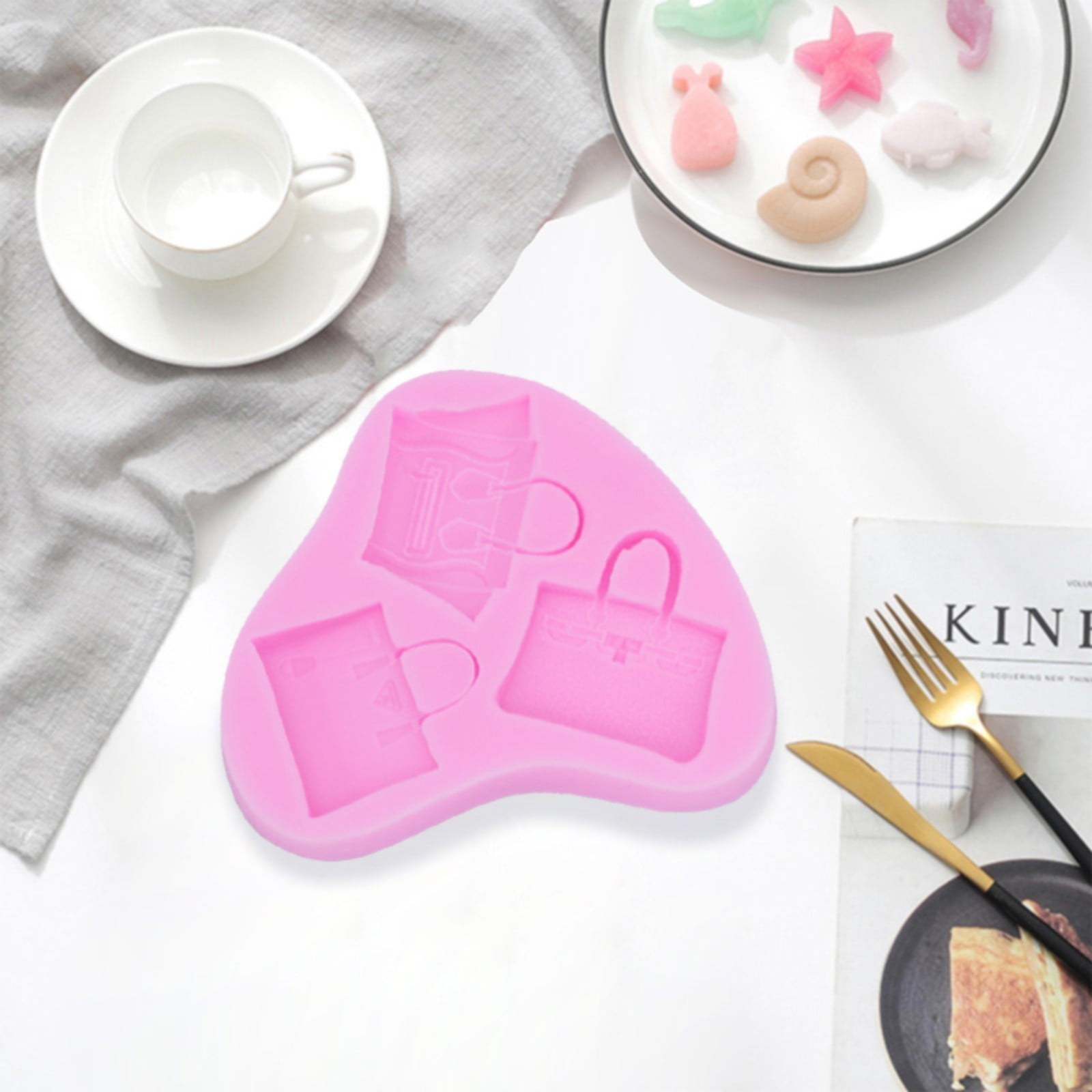 Clearance sale Ladies Bag Silicone Mould Fondant Cake Chocolate Cookie