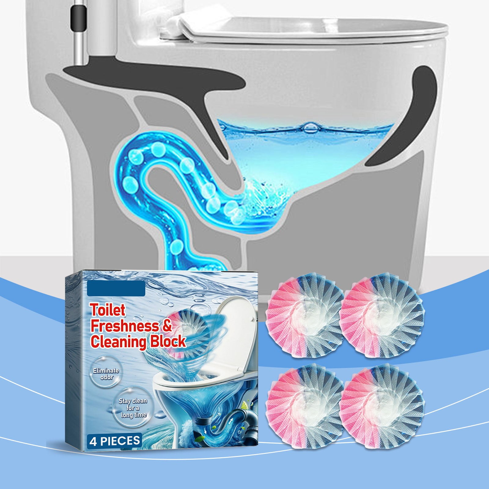 Clearance sale! Lssam Cleaner Cleaning Supplies Automatic Toilet Bowl