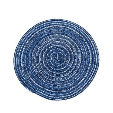Clearance sale!Pedty 1Pc Round Table Mat,Placemats Washable Woven Vinyl Placemats for Dining Table Easy to Clean Plastic Placemats