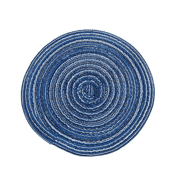 Pedty 1Pc Round Table Mat,Placemats Washable Woven Vinyl Placemats for Dining Table Easy to Clean Plastic Placemats