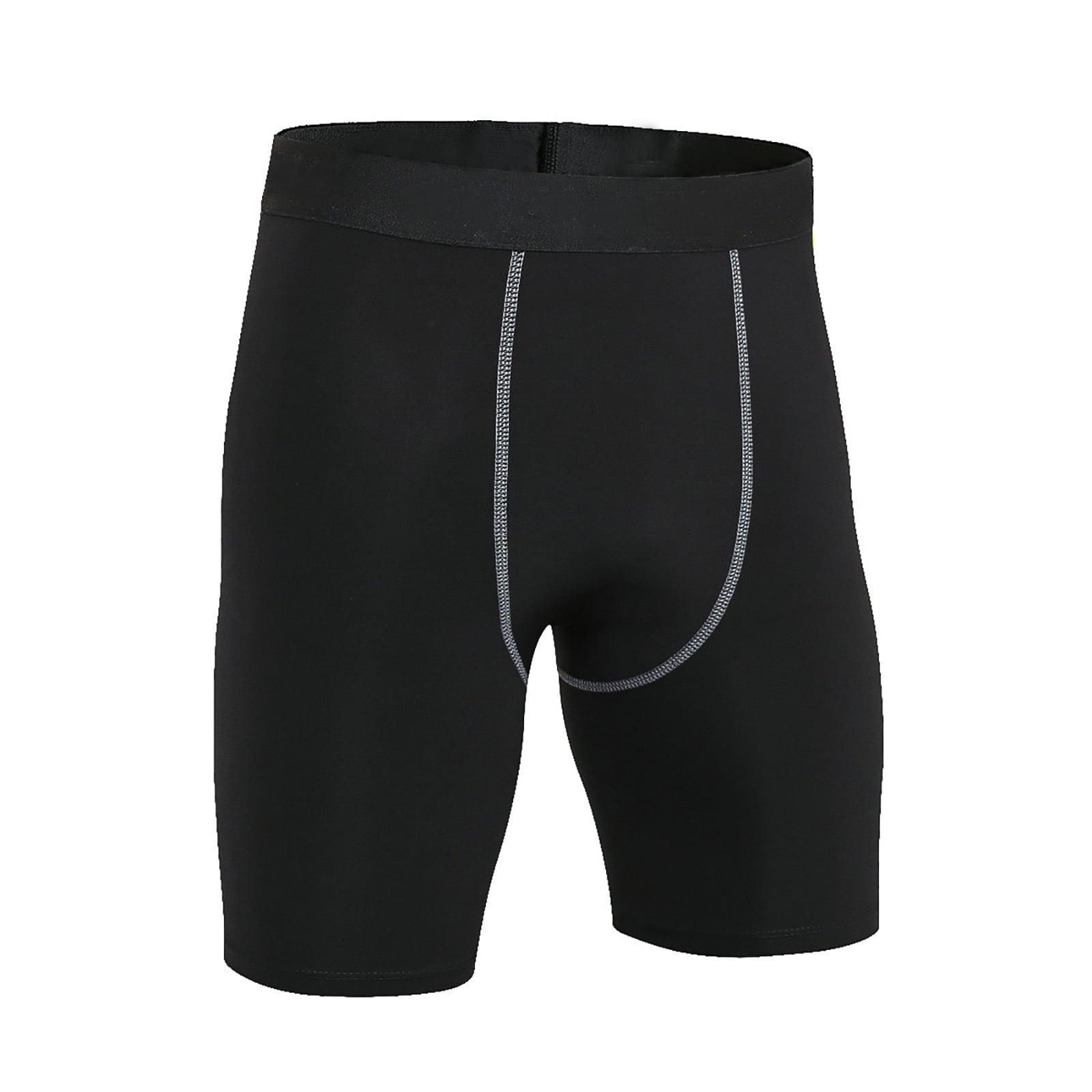 Clearance sale Running Shorts For Men Men s tight sports fitness running high elastic speed dry Compression Shorts Gym Athletic Black 3XL Walmart