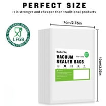 Clearance sale! Vacuum Sealer Bags 100 6x10 Inch Seal A Meal Bags Puncture Prevention Commercial Grade Precut Seal Bags Food Vacuum Bags For Storage Or