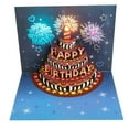 thumbnail image 1 of Clearance sales today deals,Happy Birthday Music Lighting Three Greeting Card Singing Birthday Card Hollow Paper Carving Gift 3D Birthday Card, 1 of 6