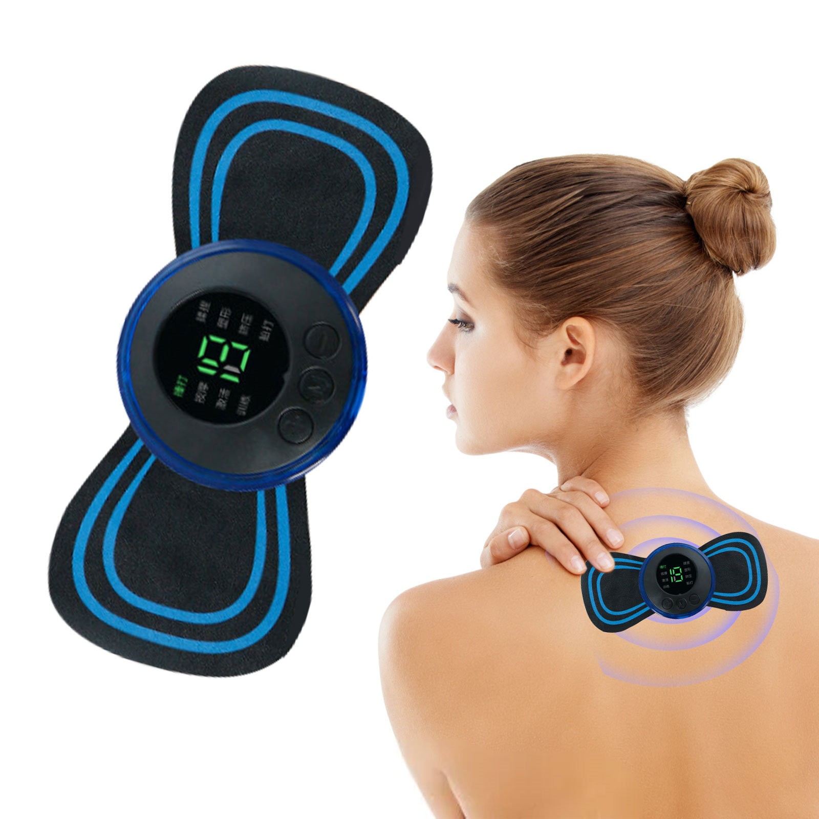 Clearance sales today deals prime!DHALL Massage Tools & Equipment Electric Mager Portable Shoulder Neck Instrument Mage Patch Intelligent Mini Patch