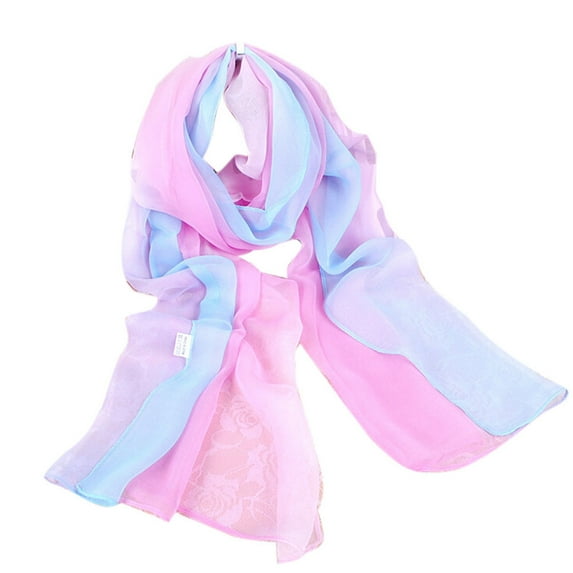 Clearance! scarf for women scarf Fashion Lady Gradient Color Long Wrap Women's Shawl Chiffon Scarf Scarves LB clearance item Multicolor