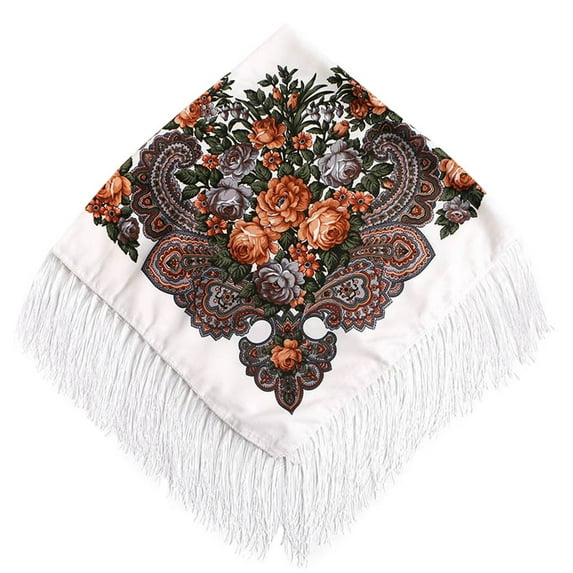 Clearance! scarf for women scarf Women Lady Folk-Custom Print Tassel Square Scarf Wrap Shawl Travel Scarve clearance item