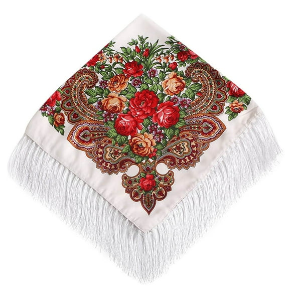 Clearance! scarf for women scarf Women Lady Folk-Custom Print Tassel Square Scarf Wrap Shawl Travel Scarve clearance item