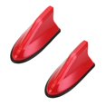 thumbnail image 1 of Clearance the antenna under $6,Shark Fin Roof Antenna Aerial FM/AM Radio Signal Decoration Car Trim Universal 2PC, 1 of 2