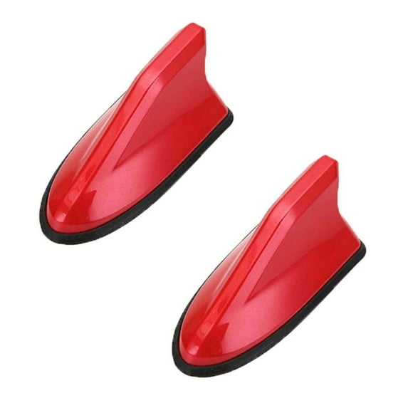 Clearance the antenna under $6,Shark Fin Roof Antenna Aerial FM/AM Radio Signal Decoration Car Trim Universal 2PC