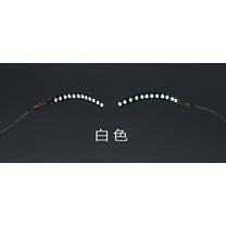 tumgatte Halloween LED Lighted False Eyelashes Luminous Glowing Makeup Strip Lashes Lamp Double Eyelid Sticker Club Bar Dance Party Cosmetic Accssories LED Light False E