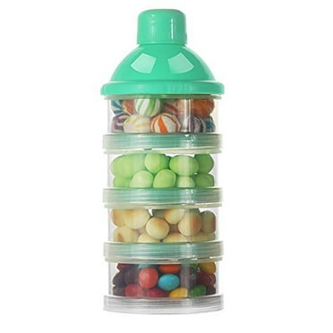 Clearance under $1 Baby Milk Powder Formula Dispenser NonSpill Smart Stackable Baby Feeding Travel Storage Container
