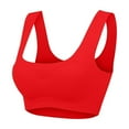 thumbnail image 1 of Sevevn Fashion Woman's Solid Strap Wrap Hollow Out Bra Underwear Bralette Stylish Beach Vacation Clothes for Women Red S, 1 of 4