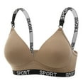 thumbnail image 1 of Sevevn Women's Solid Color Maternity Sleeping Underwear No Underwear Women Daily Bra Sales Today Clearance Brown L, 1 of 2