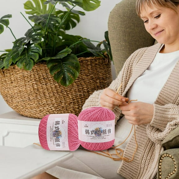 Under $1 Tyidzon Fashion Crochet Thread Cotton Knitting Yarn Thread Balls Knitting Thread Yarn for Crocheting