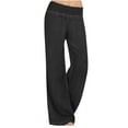 thumbnail image 1 of Clearance under 10.00 Wide Leg Sweatpants Women Women's Fashion Casual Full-Length Loose Pants Solid High Waist Trousers Long Straight Wide Leg Pants, 1 of 7