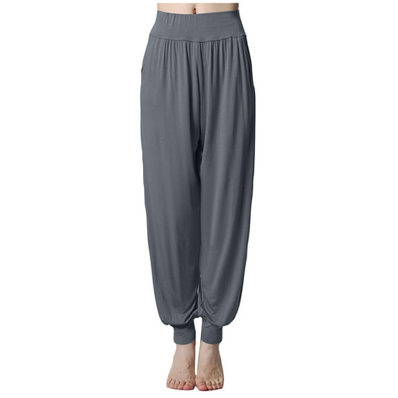 Clearance under 10.00 Yoga Leggings for Women Women's Loose High Waist Pants Workout Out Casual Trousers Yoga Gym Pants