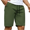 thumbnail image 1 of Clearance under 10 Cargo Shorts for Men, Men's Summer Solid Color Straight Leg Shorts Cropped Shorts Casual Sports Shorts S, Army Green, 1 of 6