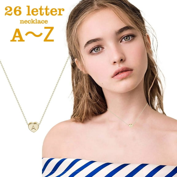 under $10 Cotonie 26 Letters Necklaces Women Gift English Letter Name Chain Pendant Necklaces Jewelry